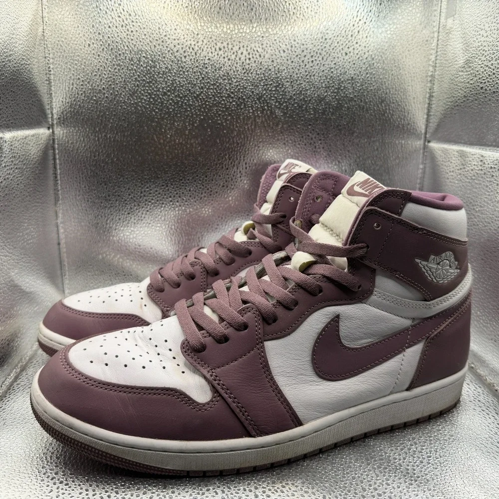 Size 13 Air Jordan 1 Retro OG High Mauve Purple Mens‎ Sneaker Shoes DZ5485-105